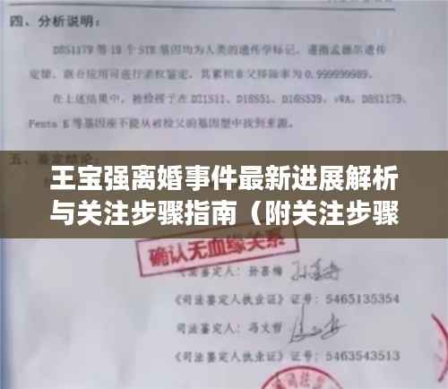 王宝强离婚事件最新进展解析与关注步骤指南(附关注步骤及初学者适用指南)