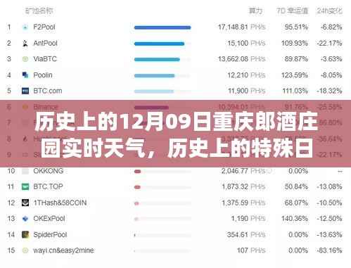 历史上的特殊日子,重庆郎酒庄园在十二月九日的实时天气回顾