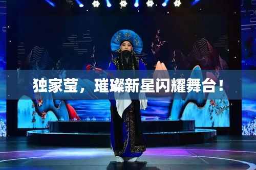 独家莹,璀璨新星闪耀舞台!