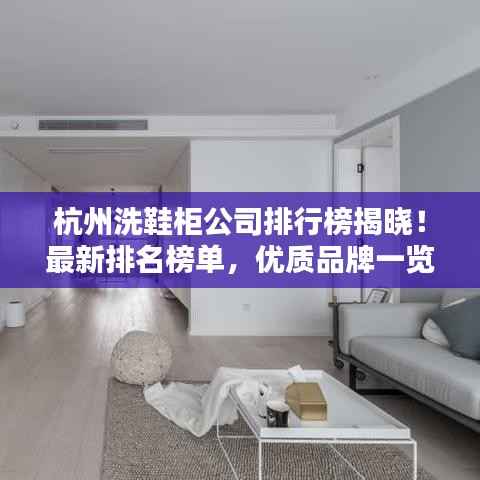 杭州洗鞋柜公司排行榜揭晓!最新排名榜单,优质品牌一览无余!