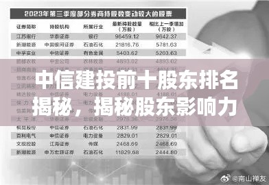 中信建投前十股东排名揭秘，揭秘股东影响力与决策话语权